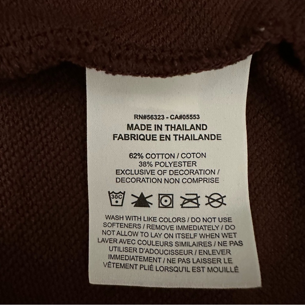 Nike Women’s Brown Cotton Dri-Fit Cropped Crewne Sweatshirt Size M - Picture 5 of 8